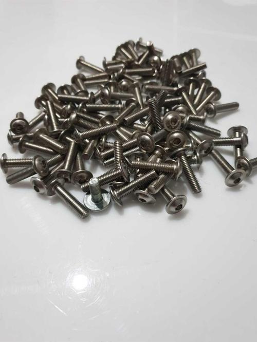 Motosiklet Camı Vida seti 6×2.5cm (7 Adet) Krom Renkli