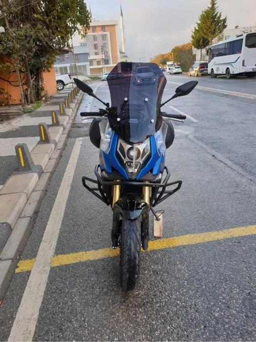 CF MOTO 650 MT Siperlik Ön Cam 2024 Model 56cm siyah Renkli 4mm UZUN CAM