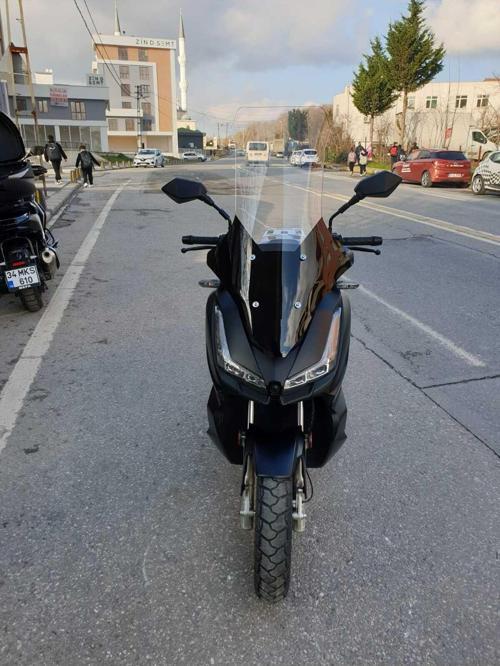 Skyjet Rivero 125 Siperlik Ön Cam 2024 Model 78cm şeffaf Renkli 4mm UZUN CAM