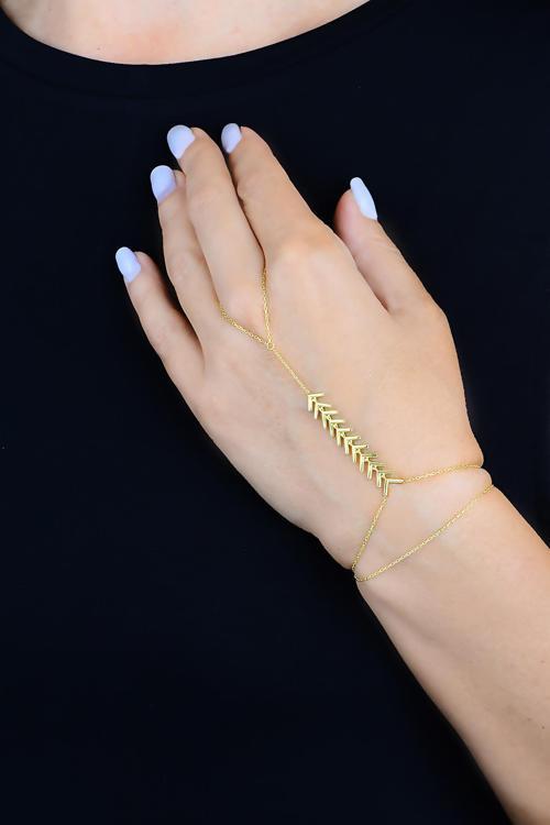 Gümüş altın yaldızlı çift sıra balık sırtı şahmeran [barcode]