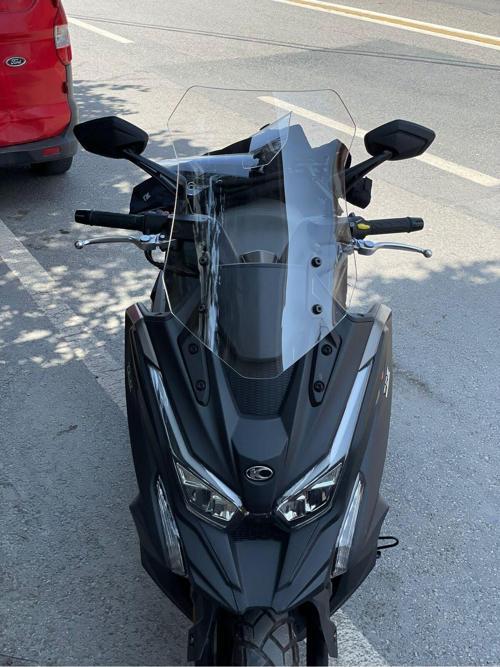 Kymco DTX 360 Siperlik Ön Cam 2022-2023 Model 55cm Şeffaf Renkli 4mm ORTA BOYLU CAM