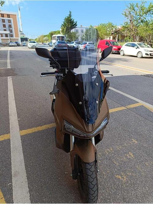 Yuki Adventure 150 Siperlik Ön Cam 2021 2024 Model 78cm Açıkfüme Renkli 4mm UZUN CAM