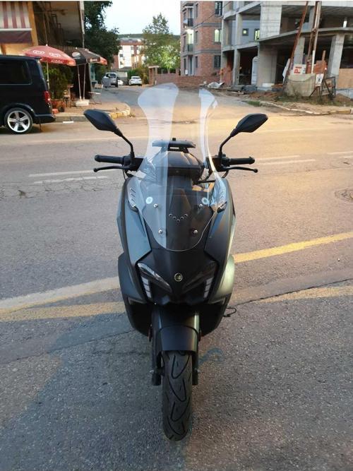 Yuki Vampire 125 Siperlik 125 Siperlik Ön Cam 2023-2025 Model 72cm Şeffaf Renkli 4mm UZUN CAM