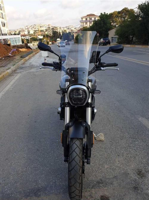 Voge ACX 525 Siperlik Ön Cam 2023 2024 Model 58cm Şeffaf Renkli 4mm