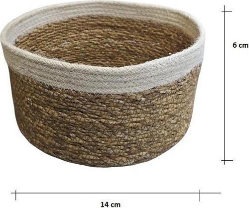 Panalı Naturel Yuvarlark Organize Sepet XS Boy  PNL-PH40XS