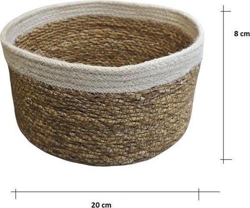 Panalı Naturel Yuvarlark Organize Sepet L Boy PNL-PH40L