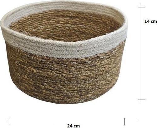 Panalı Naturel Yuvarlark Organize Sepet XL Boy PNL-PH35XL