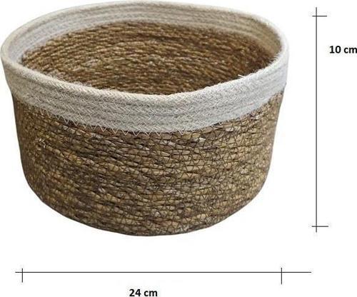 Panalı Naturel Yuvarlark Organize Sepet XL Boy PNL-PH40XL