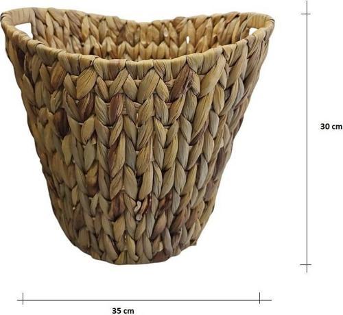 Panalı Naturel Oval Kulplu Derin Sepet Orta Boy PNL22102M