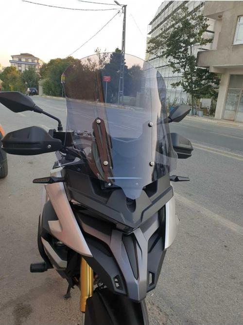 Voge Dsx 525 Siperlik Ön Cam 2023 2024 Model 65cm Açık Füme Renkli 4mm UZUN CAM