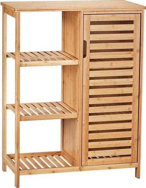 Panalı Bambu Raflı Dolap PNLB10250