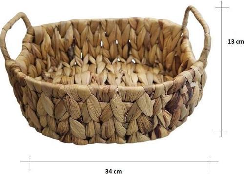 Panalı Naturel Oval Sepet XL Boy PNL-22098XL