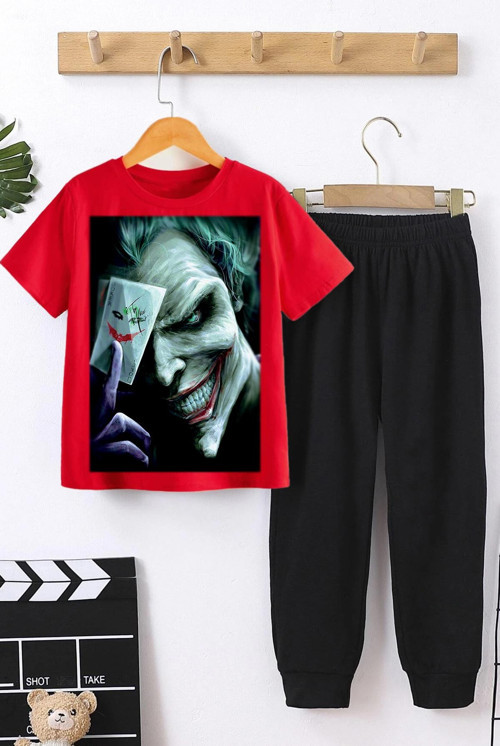 Çocuk Joker Baskılı Alt - Üst Eşofman Takımı