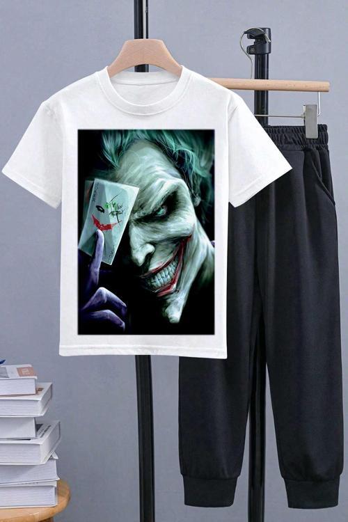 Çocuk Joker Baskılı Alt - Üst Eşofman Takımı
