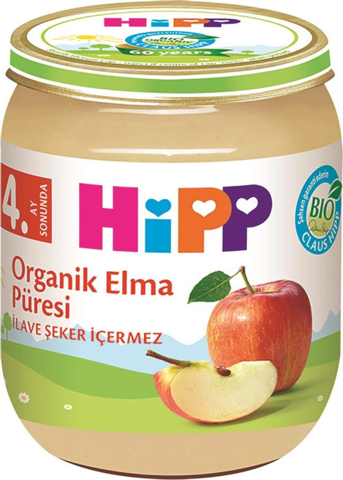 Kavanoz Maması Organik Elma Püresi 125 gr
