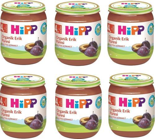 Kavanoz Maması Organik Erik Püresi 125 gr 6 ADET