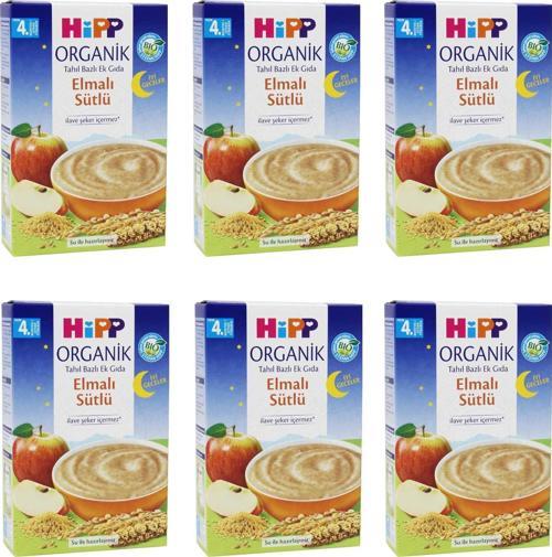 Organik İyi Geceler Elmalı Sütlü 4+ Ay Kaşık Maması 250 gr 6 ADET