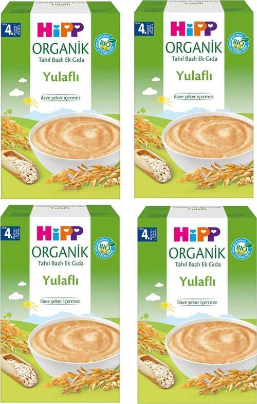 Organik Yulaflı Tahil Bazlı 4+ Ay Kaşık Maması 200 gr 4 ADET