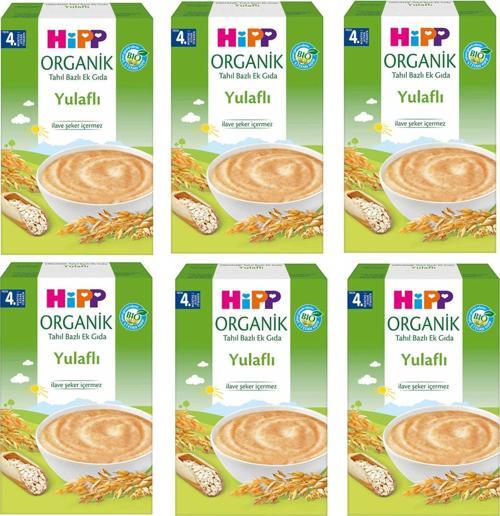 Organik Yulaflı Tahil Bazlı 4+ Ay Kaşık Maması 200 gr 6 ADET