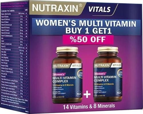 Women's Multi Vitamin Complex 60 Tablet - İkincisi %50 İndirimli