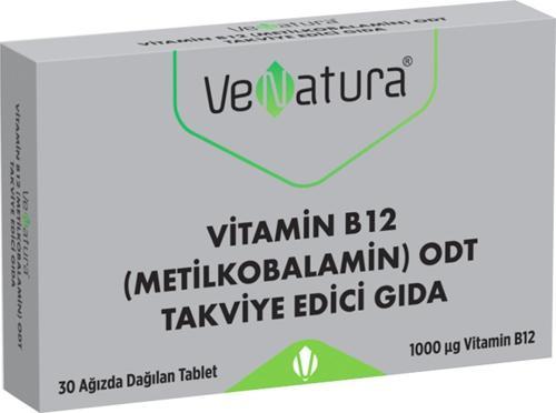 Vitamin B12 Metilkobalamin ODT Takviye Edici Gıda 30 Tablet