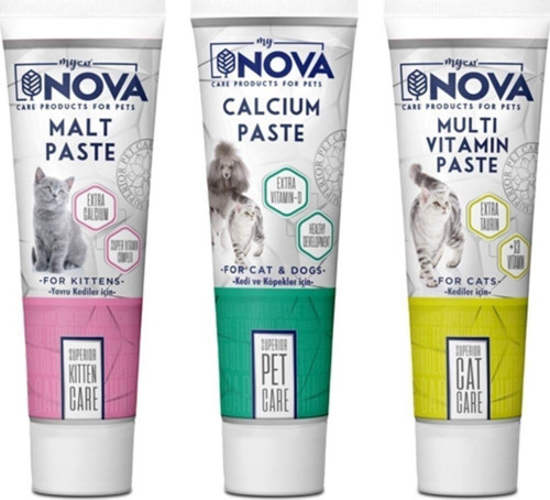 Nova Yavru Kediler Için Malt / Mineral Destekleyici / Multivitamin Paste 3X100 Gr