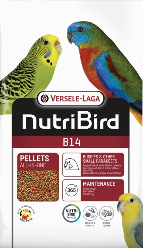 Nutribird B14 (%14 Protein) Muhabbet Paraket Pelet Yem 3 Kg