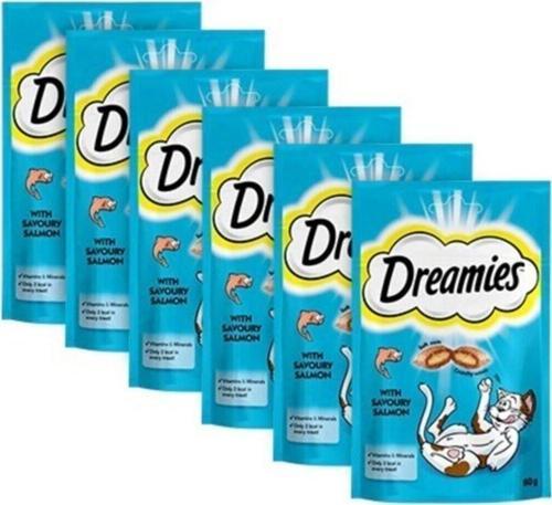 Dreamies Somonlu Pouch Kedi Ödülü 60 Gr X 6 Adet