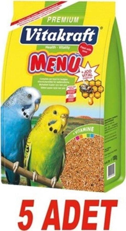 Vitakraft Menu Premium Jod Vital Muhabbet Kuşu Yemi 1 Kg X 5 Adet