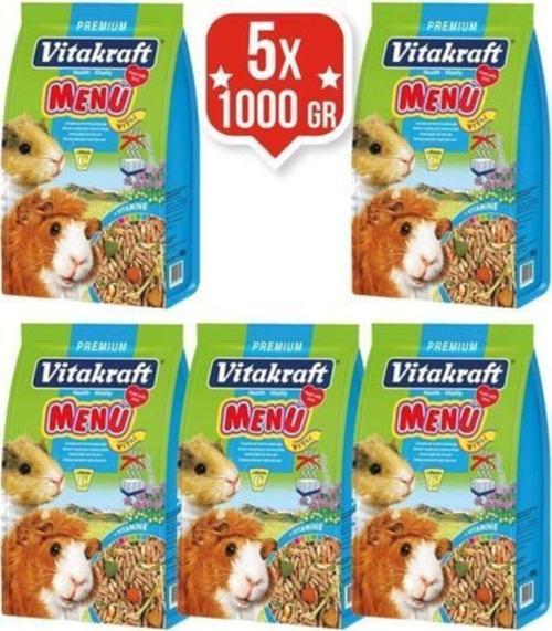 Vitakraft Menü Vital Premium Ginepig Yemi 1 Kg X 5 Adet