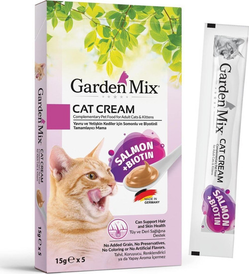 Gard Garden Mıx Kedi Kreması Somon+Biotin 15Gr X 5 Adet
