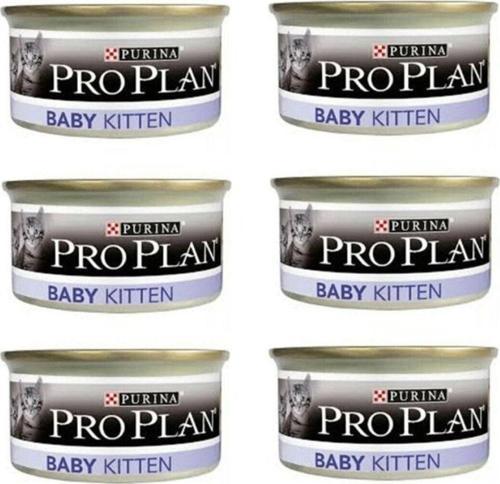 Pro Plan Baby Kitten Yavru Kedi Ve Emziren Anne Yaş Kedi Maması 85 Gr. X 6 Adet