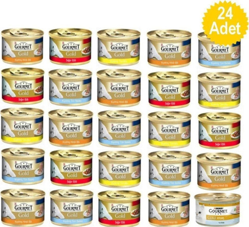 Pro Plan Ultra Karışık Pro Plan Gourmet Gold-Savoury-Pate-Parça Etli-Çifte Lezzet 8 Çeşit X 24 Adet