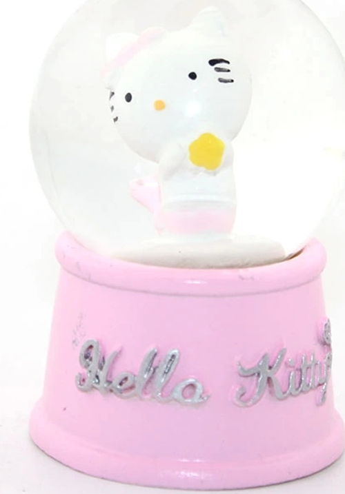 Minik Işıklı Hello Kitty Kar Küresi 7 Cm Alk1774
