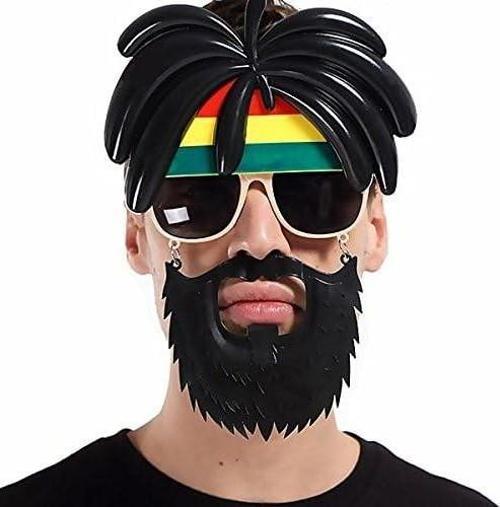Rasta Peruklu Bob Marley Parti Gözlüğü