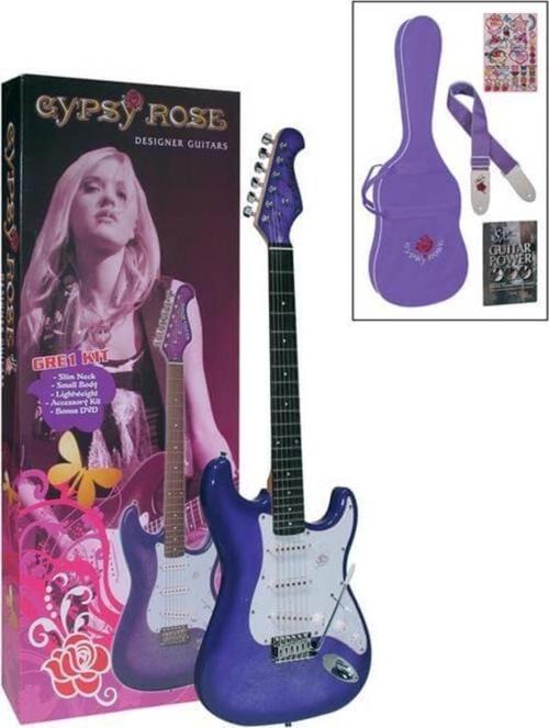 Elektro Gitar Gypsy Rose Set (Gıgbag, Strap, Stıck