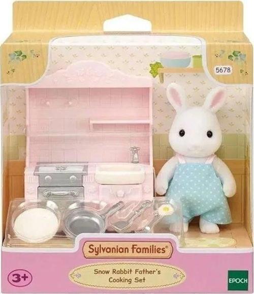 Oyuncak Sylvanian Families Kar Tavşanı Babanın Yemek Pişirme Seti Ese5678