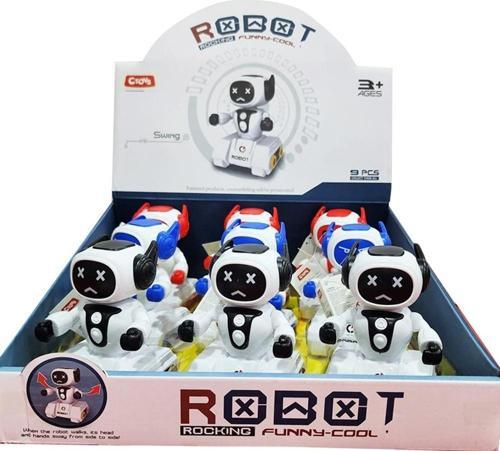 Oyuncak Sürtmeli Mini Robot 8809-6 (Karışık Renk 1 Adet)