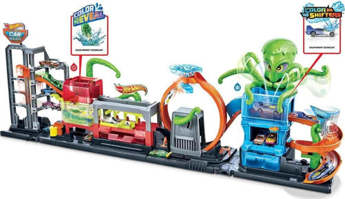 l Hot Wheels Oyuncak Dev Ahtapot İle Araba Yıkama Oyun Seti GTT96