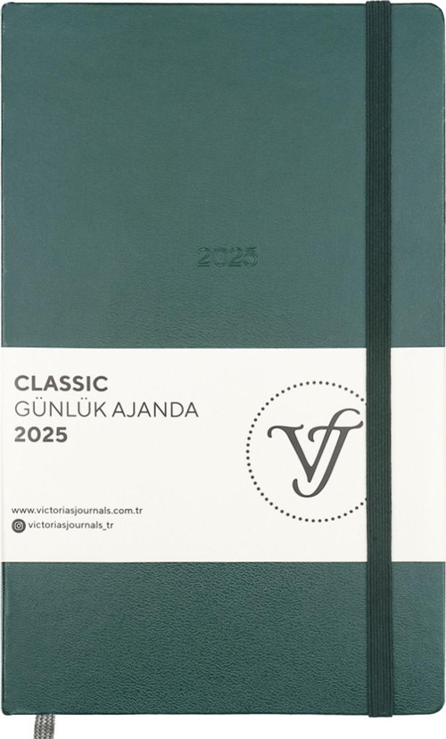 Vj Victoria'S Journals Günlük Ajanda Classic 13X21 Cm İvory Cepli Lastikli 124-1450