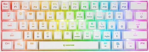 Kb-Rx63 B-Atom Beyaz Bluetooth Rgb Backlight Red Switch Mekanik Q 63 Tuşlu Kablolu Oyuncu Klavyesi
