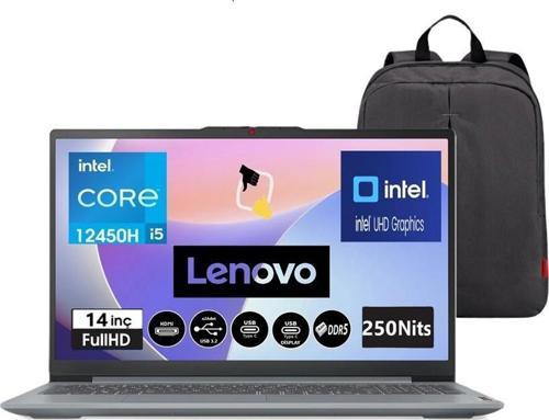 Ideapad Slim 3 Intel Core I5 12450H 8gb Lpddr5 1tb SSD Freedos 14" Fhd Taşınabilir Bilgisayar 83EQ0066TR Snertech Çanta