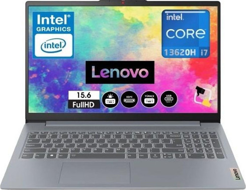 Ideapad Slim 3 Intel Core I7-13620H 16GB 512GB SSD Windows 11 Pro 15.6" Taşınabilir Bilgisayar 83EM00DQTR Snertech