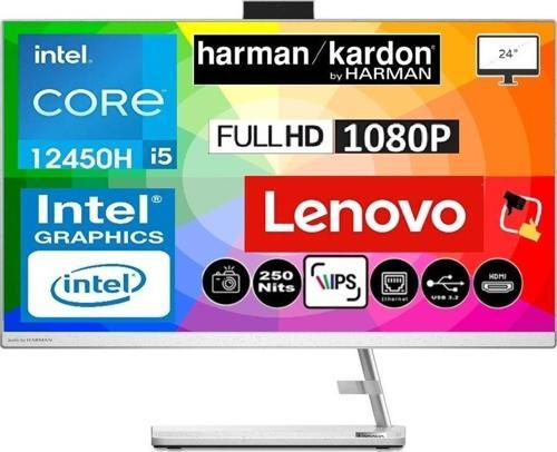 Ideacentre 24IAP7  Intel Core I5-12450H 16GB 512GB SSD UHD Graphics 24'' Fhd IPS W11P F0GH01GDTR Bilgisayar+ Snertech