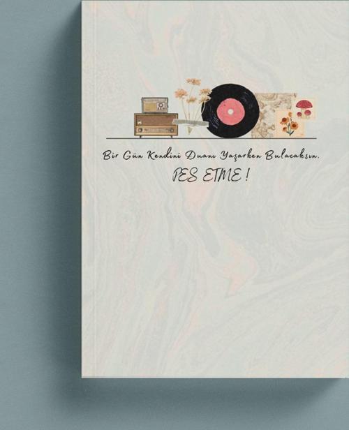Asla Pes Etme Çizgili Defter