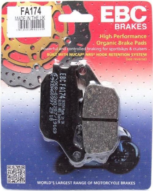 Fren Balatası Organik Fa174 2006-2015 Honda Cbf 1000 Uyumlu Arka Fren Balatası