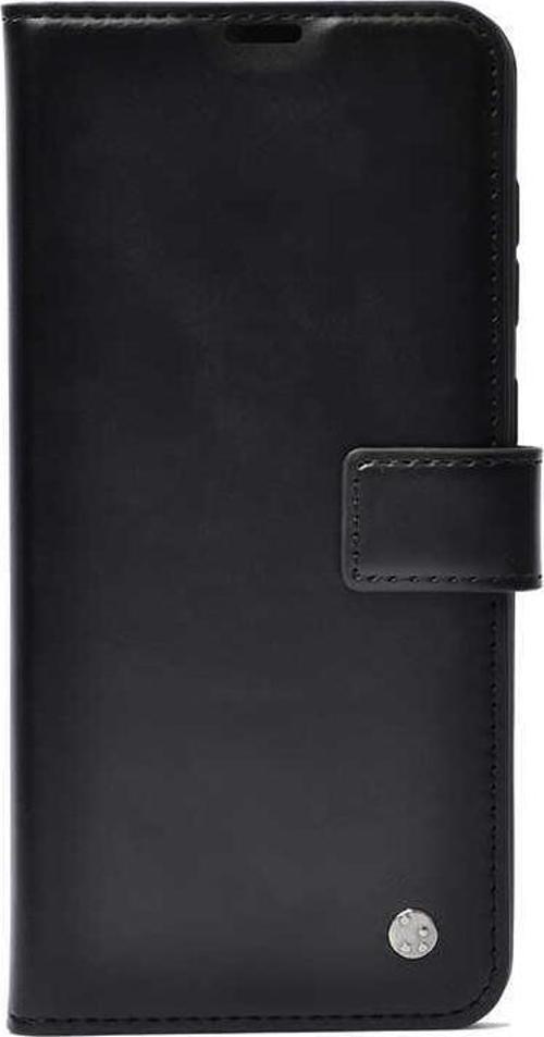 Samsung Galaxy M22 Kılıf Stand Özellikli Cüzdanlı Tam Koruma Kar Deluxe Kapak