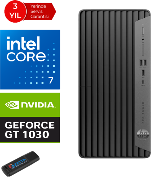 400 Pro G9 Intel Core I7-13700 16GB 4tb SSD WINDOWS11PRO 4GB/GT1030 Masaüstü Bilgisayar GT6U4T6EAW10+ZETTAUSBBELLEK