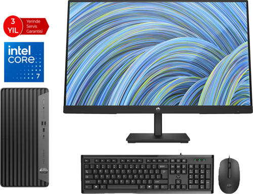 400 Pro G9 Intel Core I7-13700 32GB 2tb SSD Freedos 23.8 Mon Masaüstü Bilgisayar M6U4T6EAF14+ZETTAUSBBELLEK