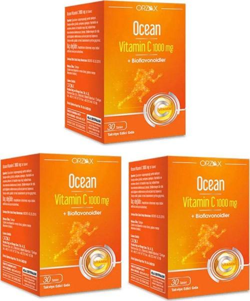 1000 Mg C Vitamini 30 Tablet X3 Adet
